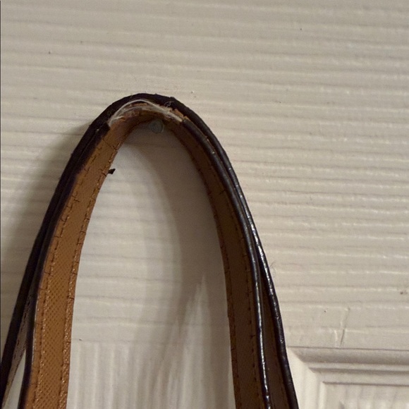 Michael Kors Beige and Brown Logo Tote (REHAB BAG/Please see photos) - Picture 3 of 16
